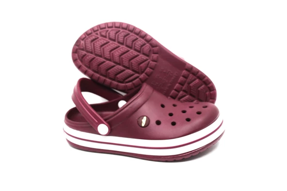Akınal Bella 195 Bordo-Beyaz-Bordo Unisex Sabo Terlik - 4