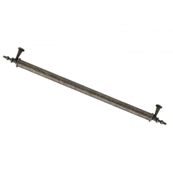Çekmece Dolap Kapak Kulpu Kulbu 224 mm Antik Gümüş Lüx Metal Kulp - 5