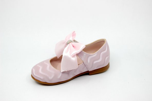 Kız Bebek Pembe Papyonlu Cırtlı Babet - 3