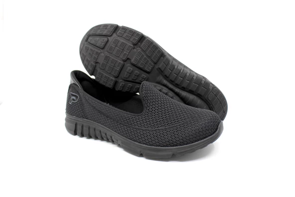 Zerhan Kadın Siyah Babet Spor Ayakkabı - 6