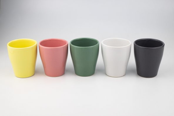 Tardan Athens 5li Mini Seramik Saksı Seti - 4