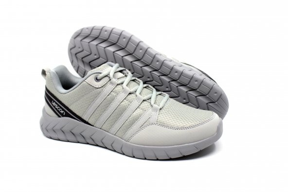 Lescon Flex Legend Gri Erkek Spor Ayakkabı - 4