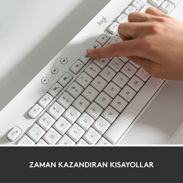 Logitech Signature K650 Bilek Destekli Kablosuz Beyaz Klavye 920-010973 - 3