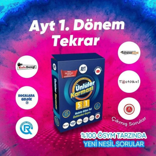 AYT 5+1 Karma Deneme Ünlüler Karması - 2