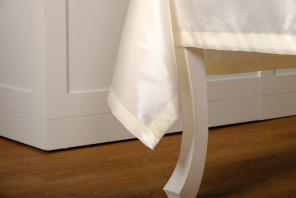 Finezza Mina Kadife Kumaş Krem Bej Sofra Tk. 8 Kşl. 160x230 cm 26 Prç.  - 1233 - 8