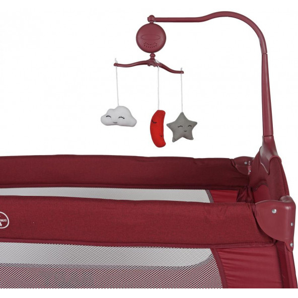 Sunny Baby 9142 Joy Plus Bordo Park Yatak - 5