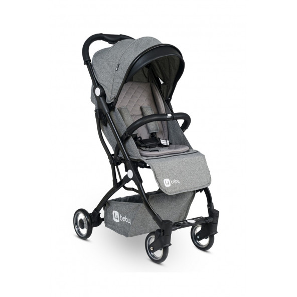4 Baby AB381 Drone Siyah Kabin Bebek Arabası Gri