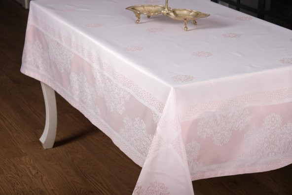 Finezza Viyana Lüx Jakar  Kumaş Pudra Masa Örtüsü  Dikdörtgen 160x220 cm - 1238 - 4