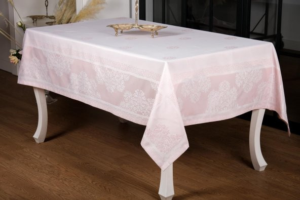 Finezza Viyana Lüx Jakar  Kumaş Pudra Masa Örtüsü  Dikdörtgen 160x220 cm - 1238 - 7