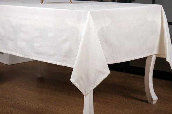 Finezza Aslı Lüx Jakar Polycotton TP Kumaş  Masa Örtüsü 160x300 cm - 1239 - 4
