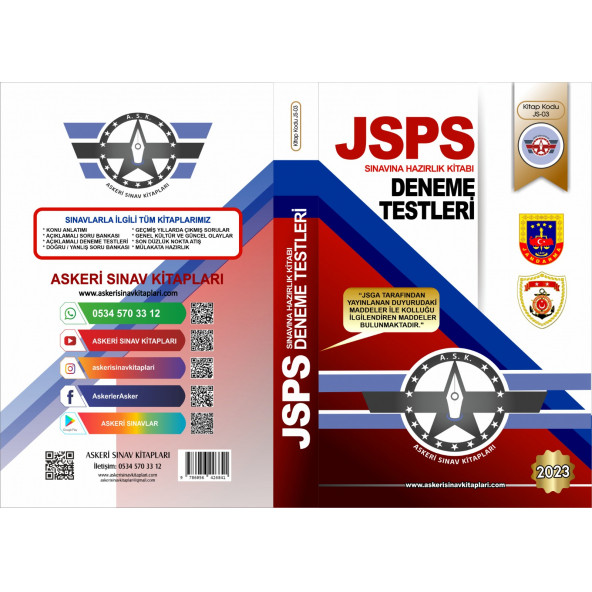 JSPS Hazırlık Kitabı Açıklamalı 8 Deneme Testi