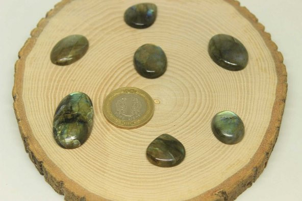 Labradorit Taşı Kabaşon Kesim (yüzük, kolye ucu vb yapımına uygun) - 2