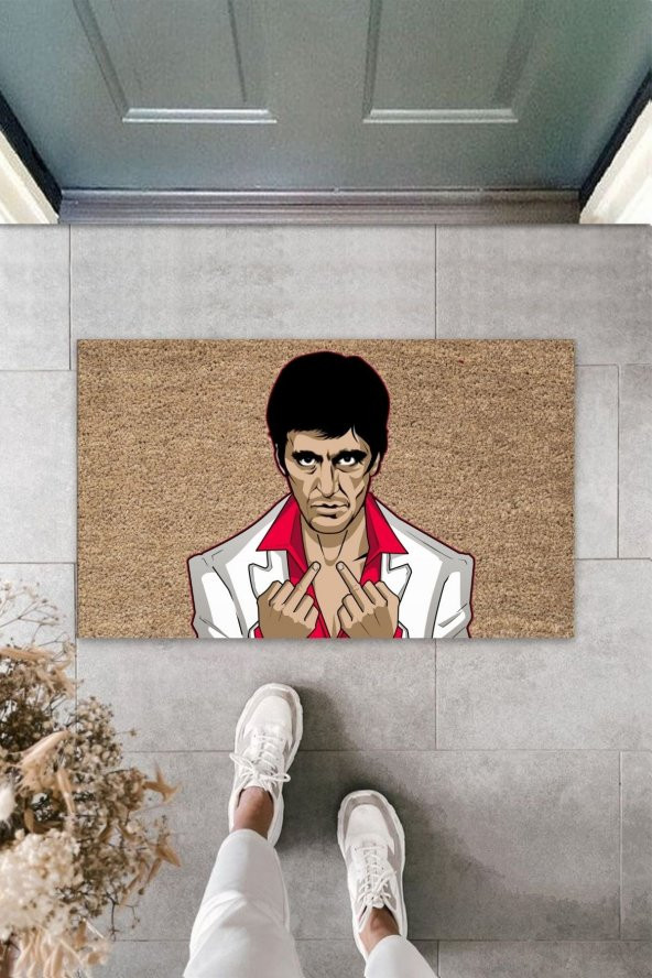 Dormot Home Modern Baskı - Al pacino Scarface Karşılama Kapı Önü Paspası - 3
