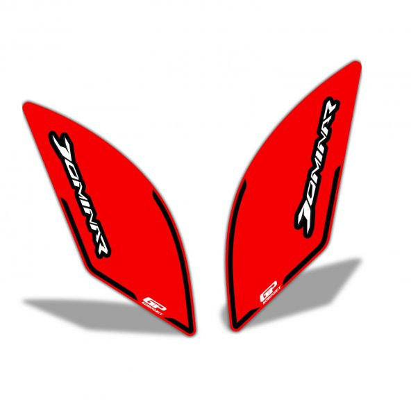 GP Kompozit Bajaj Dominar 250 / 400 2017-2024 Uyumlu Yan Pad Kırmızı - 1