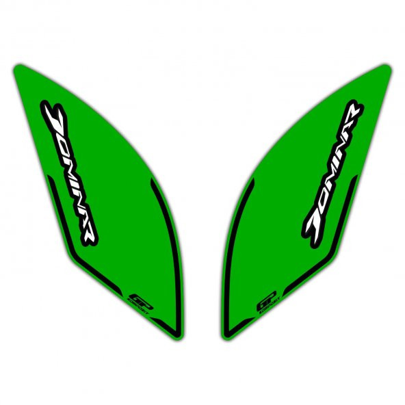 GP Kompozit Bajaj Dominar 250 / 400 2017-2024 Uyumlu Yan Pad Yeşil - 2