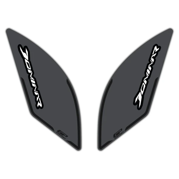 GP Kompozit Bajaj Dominar 250 / 400 2017-2024 Uyumlu Yan Pad Gri - 3