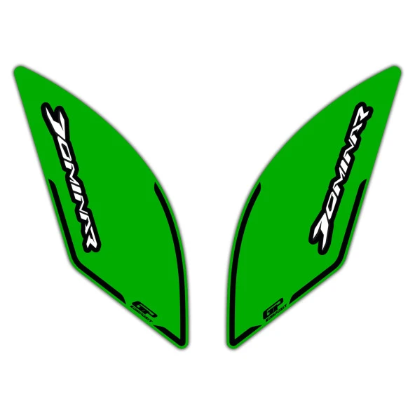 GP Kompozit Bajaj Dominar 250 / 400 2017-2024 Uyumlu Yan Pad Yeşil - 3