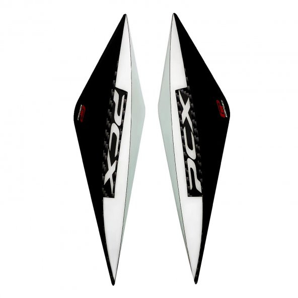 GP Kompozit Honda PCX 125 / 150 2018-2020 Uyumlu Yan Pad Beyaz - 2