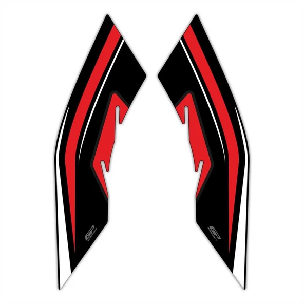 GP Kompozit Honda PCX 125 2021-2024 Uyumlu Yan Ayak Pad Kırmızı - 5
