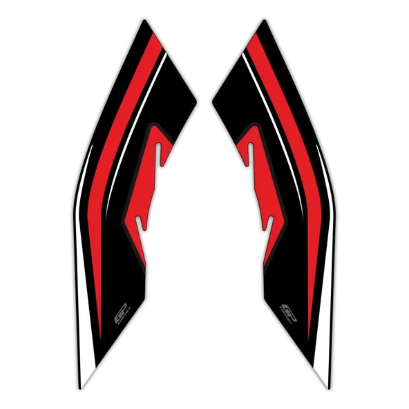 GP Kompozit Honda PCX 125 2021-2024 Uyumlu Yan Ayak Pad Kırmızı - 2