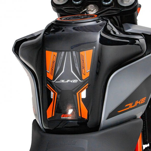 GP Kompozit KTM Duke 390 2017-2023 Uyumlu Tank Pad Turuncu - 3
