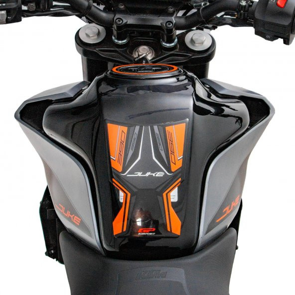 GP Kompozit KTM Duke 390 2017-2023 Uyumlu Tank Pad Turuncu - 5
