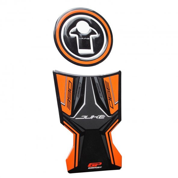 GP Kompozit KTM Duke 390 2017-2023 Uyumlu Tank Pad Turuncu - 2