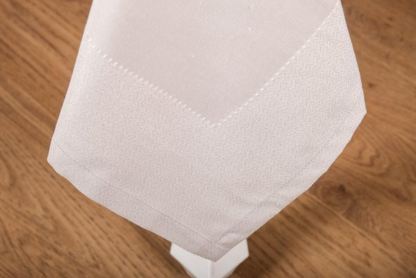 Finezza Rana Lüx Jakar Polycotton Gri Kumaş Masa Örtüsü 160x220 cm - 1242 - Resim 9