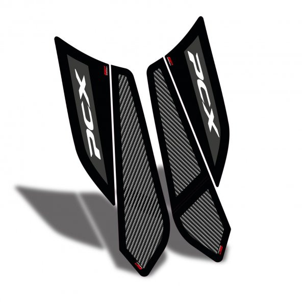 GP Kompozit Honda PCX 125 / 150 2018-2020 Uyumlu Yan Alt Ayak Pad Siyah - 3