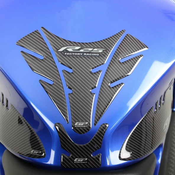 GP Kompozit Yamaha R25 2019-2024 Uyumlu Tank Pad Seti Mavi - 4