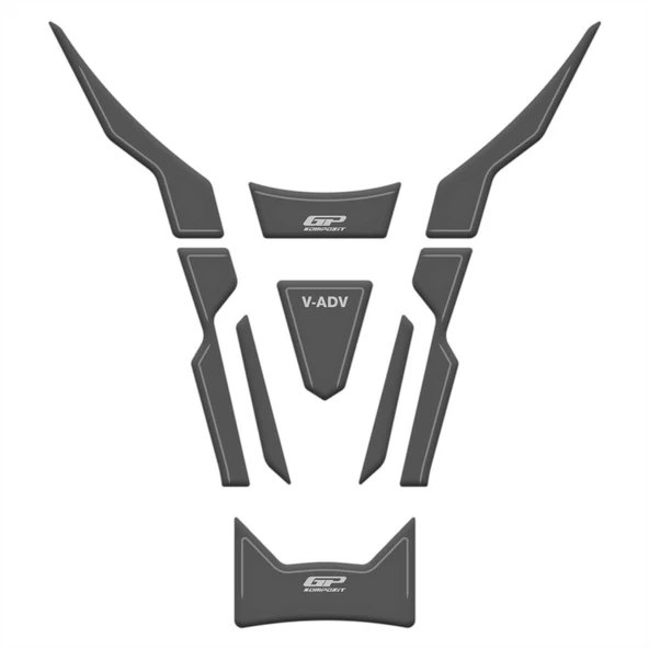 GP Kompozit RKS Freccia 150 2022-2024 Uyumlu Tank Pad Gri - 6