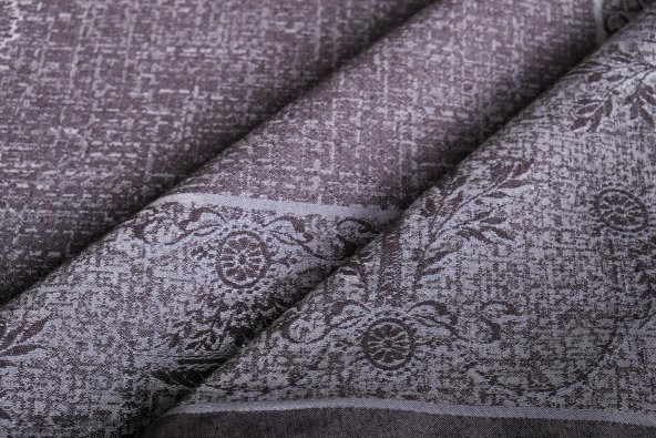 Finezza Ayda Lüx Jakar Polycotton Füme TP Kumaş  Masa Örtüsü 160x220 cm - 1244 - 2