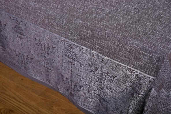 Finezza Ayda Lüx Jakar Polycotton Füme TP Kumaş  Masa Örtüsü 160x220 cm - 1244 - 10