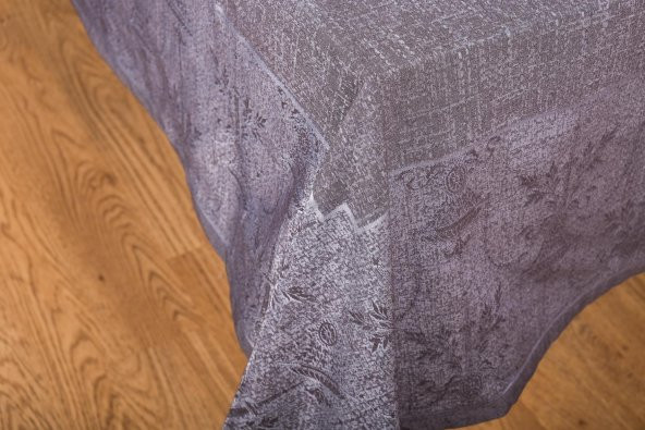Finezza Ayda Lüx Jakar Polycotton Füme TP Kumaş  Masa Örtüsü 160x220 cm - 1244 - 12