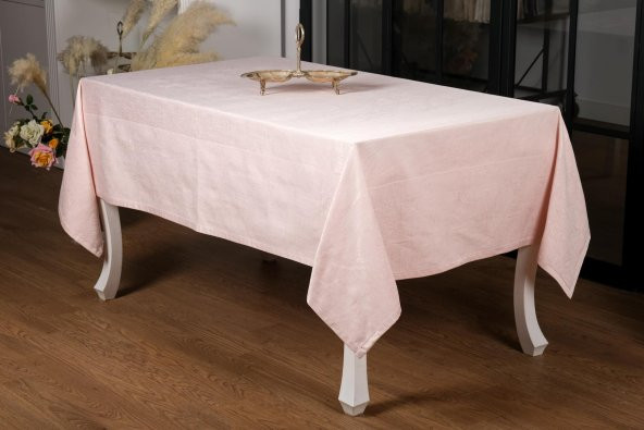 Finezza Ayda Lüx Jakar Polycotton Pudra TP Kumaş  Masa Örtüsü 160x220 cm - 1245