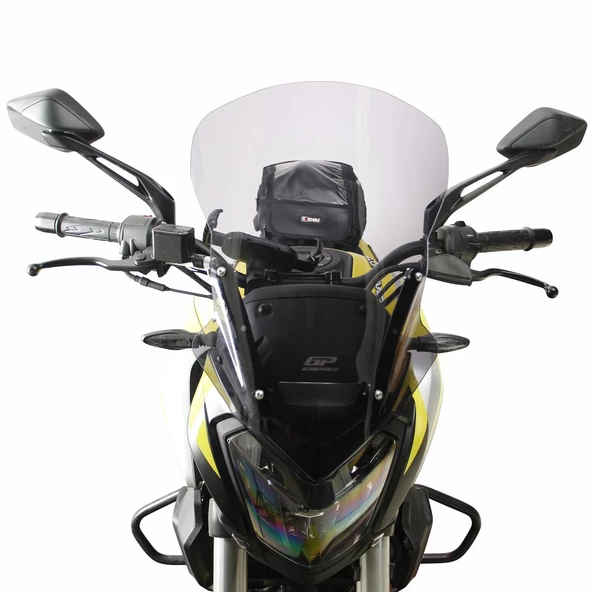 GP Kompozit Bajaj Dominar 250 / 400 2017-2024 Uyumlu Ön Cam Füme - 3