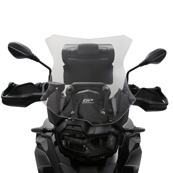 GP Kompozit BMW F 750 GS 2018-2024 Uyumlu Ön Cam Siyah - 2