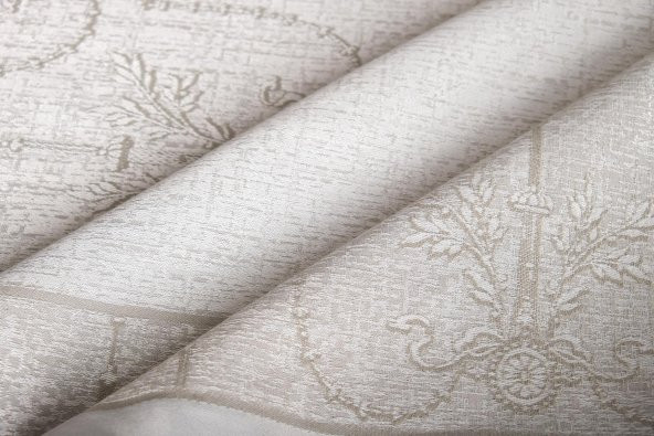 Finezza Ayda Lüx Jakar Polycotton Taş TP Kumaş  Masa Örtüsü 160x220 cm - 1247 - 10