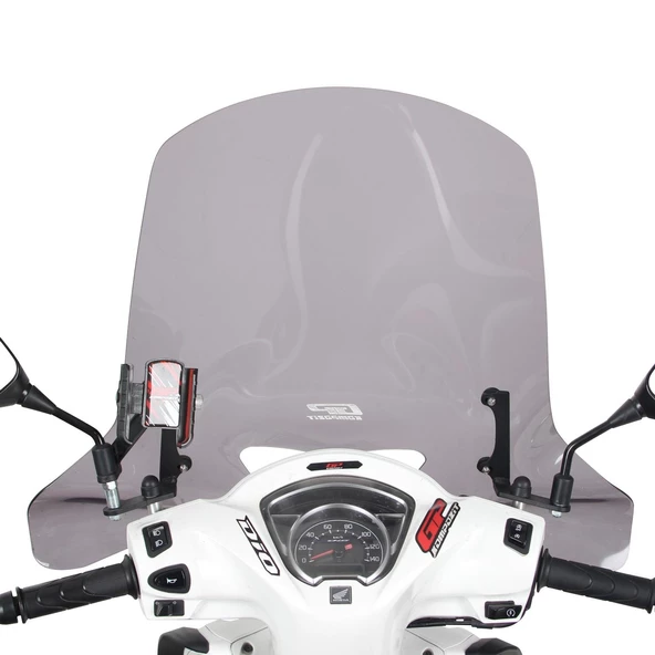 GP Kompozit Honda Dio 2021-2025 Uyumlu Ön Cam Füme - 4