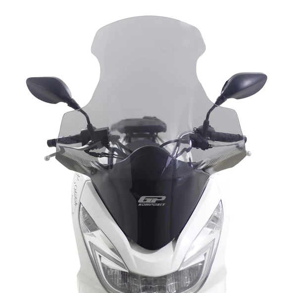 GP Kompozit Honda PCX 125 / 150 2014-2017 Uyumlu Elcikli Ön Cam Füme