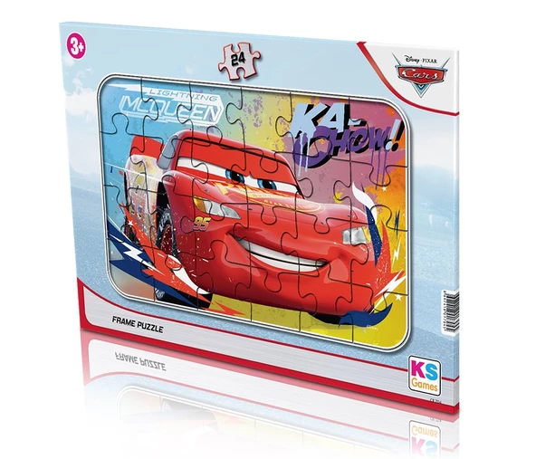 Disney Cars (Arabalar) Lisanslı Frame Puzzle/Yapboz 24 parça - 4