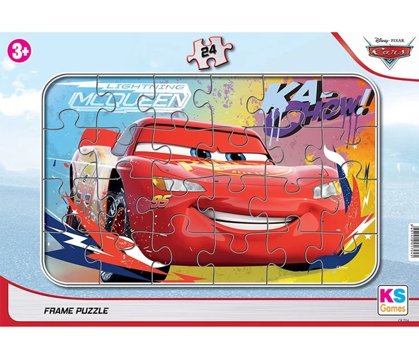 Disney Cars (Arabalar) Lisanslı Frame Puzzle/Yapboz 24 parça - 3