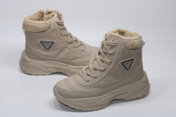 CASSO ORTOPEDİK HAFİF TABAN FERMUARLI KOLAY GİYİM YÜKSEK KALIN TABAN KIZ ÇOCUĞU KIŞLIK BOT - 7