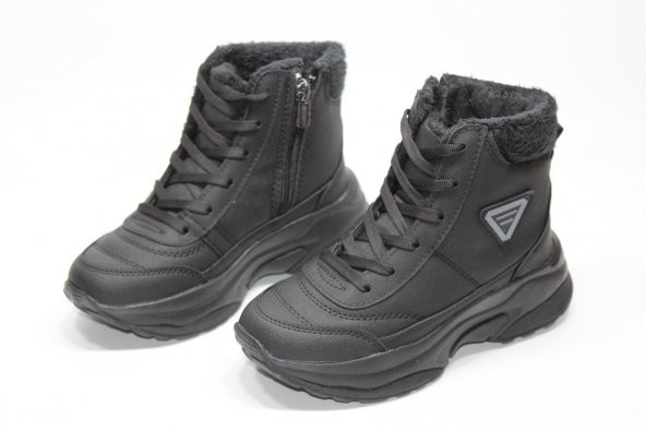 CASSO ORTOPEDİK HAFİF TABAN FERMUARLI KOLAY GİYİM YÜKSEK KALIN TABAN KIZ ÇOCUĞU KIŞLIK BOT - 11