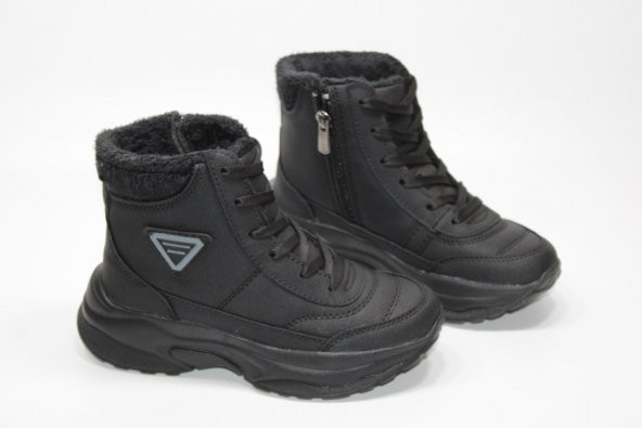 CASSO ORTOPEDİK HAFİF TABAN FERMUARLI KOLAY GİYİM YÜKSEK KALIN TABAN KIZ ÇOCUĞU KIŞLIK BOT - 12