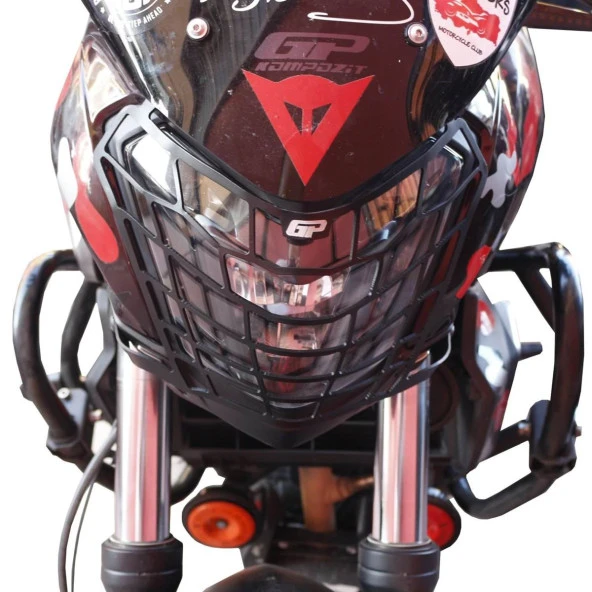 GP Kompozit Bajaj Dominar 250 / 400 2017-2024 Uyumlu Far Koruma Siyah - 6