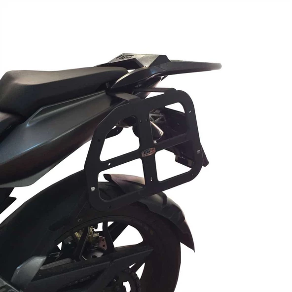 GP Kompozit Bajaj Pulsar NS 200 2011-2023 Uyumlu Yan Çanta Demiri Siyah - 2