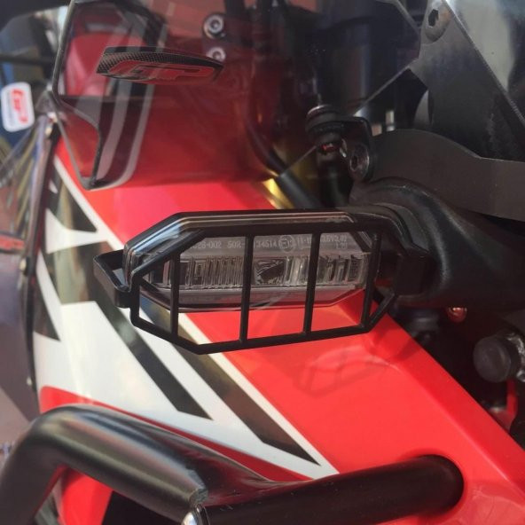 GP Kompozit Honda CRF250 Rally 2017-2020 Uyumlu Sinyal Koruma Siyah - 4