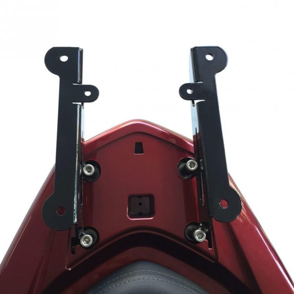 GP Kompozit Honda PCX 125 / 150 2011-2024 Uyumlu Arka Çanta Demiri Siyah - 3