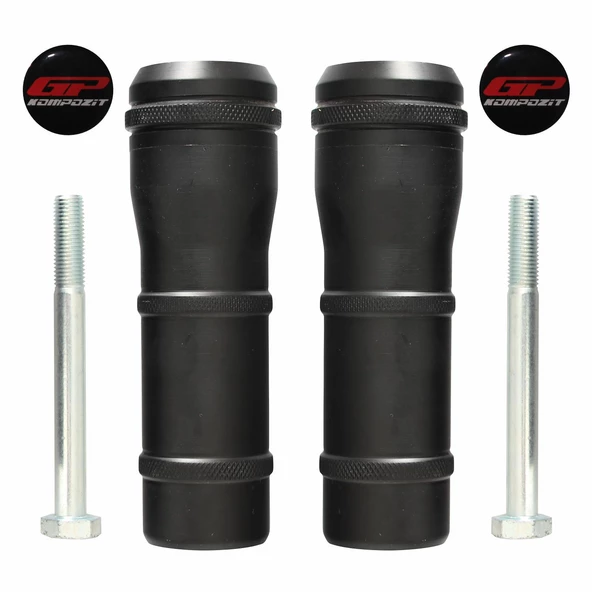 GP Kompozit Honda PCX 125 / 150 2018-2024 Uyumlu Egzoz Koruma Takozu Siyah - 4